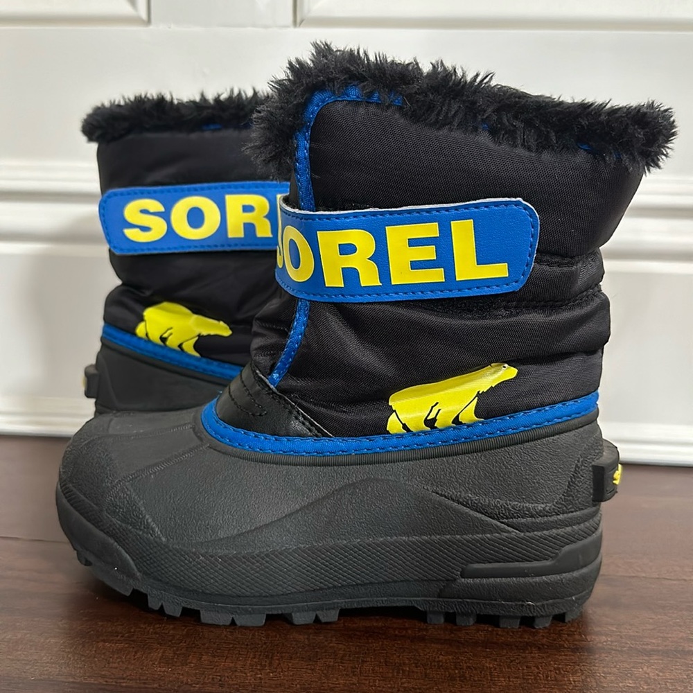 EUC Sorel Kids Little Kid Snow Commander Snow Cold Weather Boot size 13